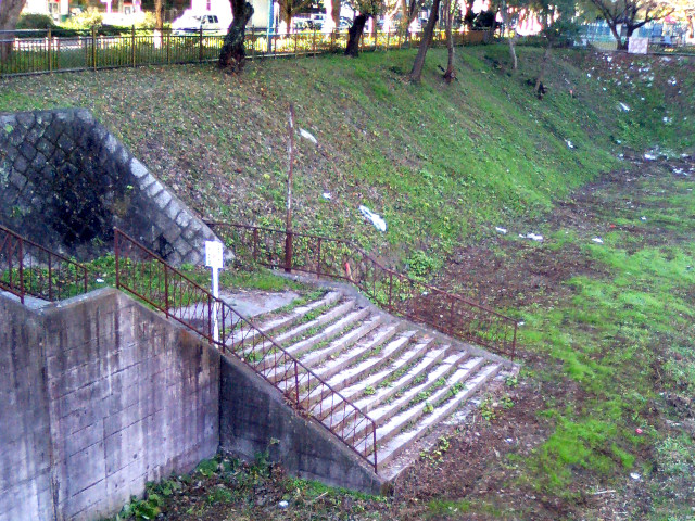 瀬戸線御堀区間跡大津町駅付近