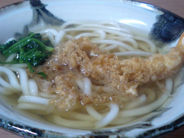 山田屋さんの天ぷらうどん