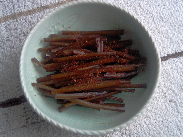 単身赴任の料理　きゃらぶき