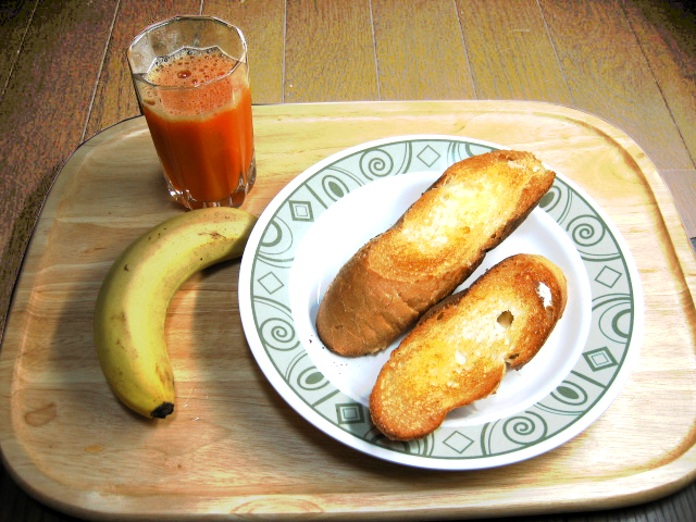 単身赴任の料理　フランスパン