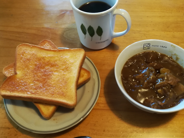 単身赴任の料理　トースト