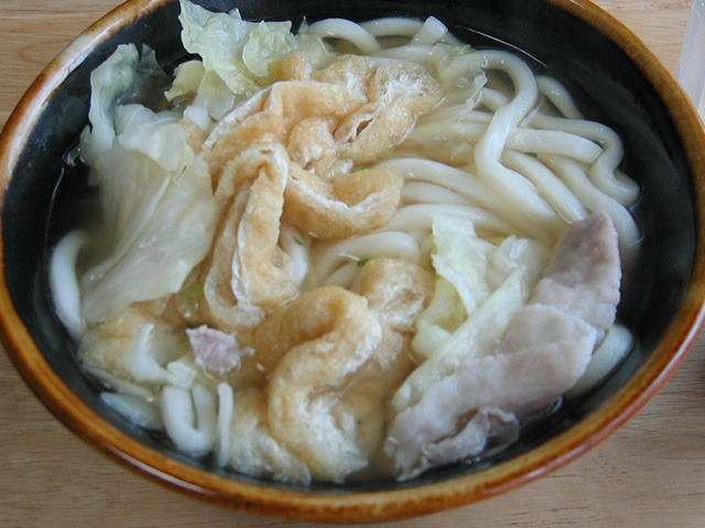 単身赴任の料理　肉うどん